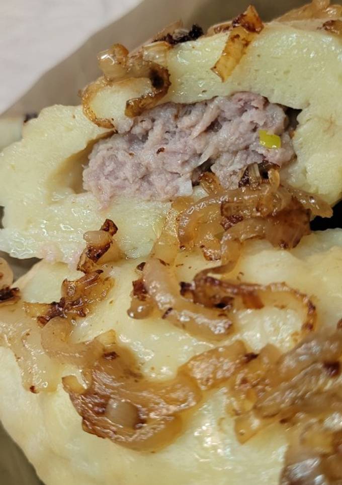 Галушки из картофельного теста с фаршем🥟