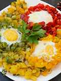 Einfaches Kartoffel Frühstück aus der Pfanne