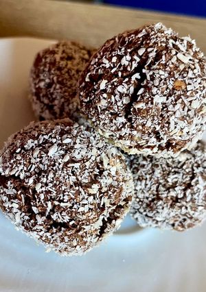 Sült kókuszgolyó /vegán/ recept fotója