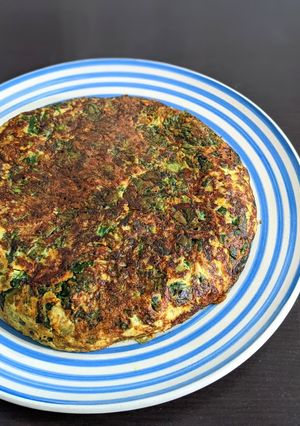 Una foto de Tortilla de acelga y zanahoria 🥬🥕