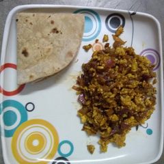 Scrambled egg (dimer jhuri) A picture of Scrambled egg (dimer jhuri).