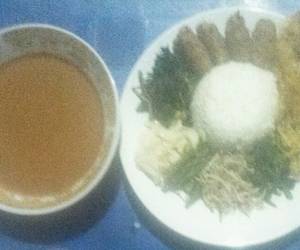 Resep Unik Nasi pecel original/jadul khas Kediri Ala Restoran