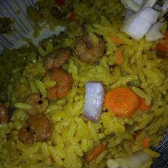 A picture of #Kadunastate Shrimp fried rice.