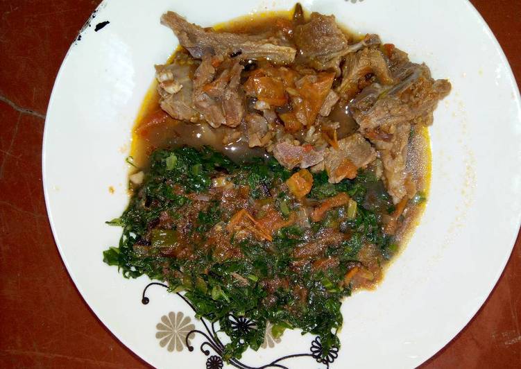 Goat Meat Stew with Sukuma Wiki