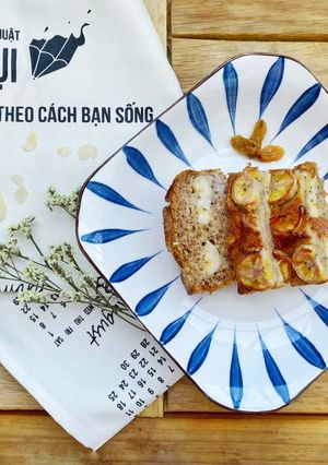 Hình của món Bánh chuối cho người ăn kiêng- dùng được cho trẻ trên 1 tuổi.