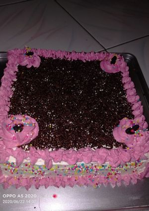 Foto resep Kue ultah rainbow