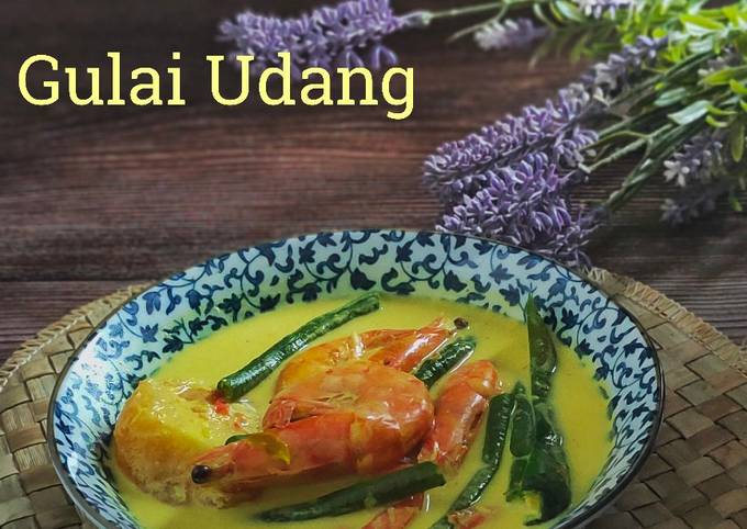 Gulai Udang Dengan Kacang