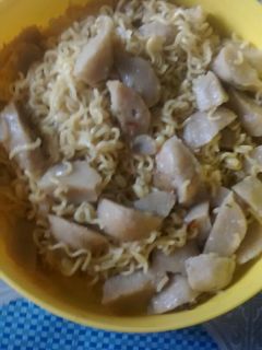 Foto resep Mie goreng bakso ikan