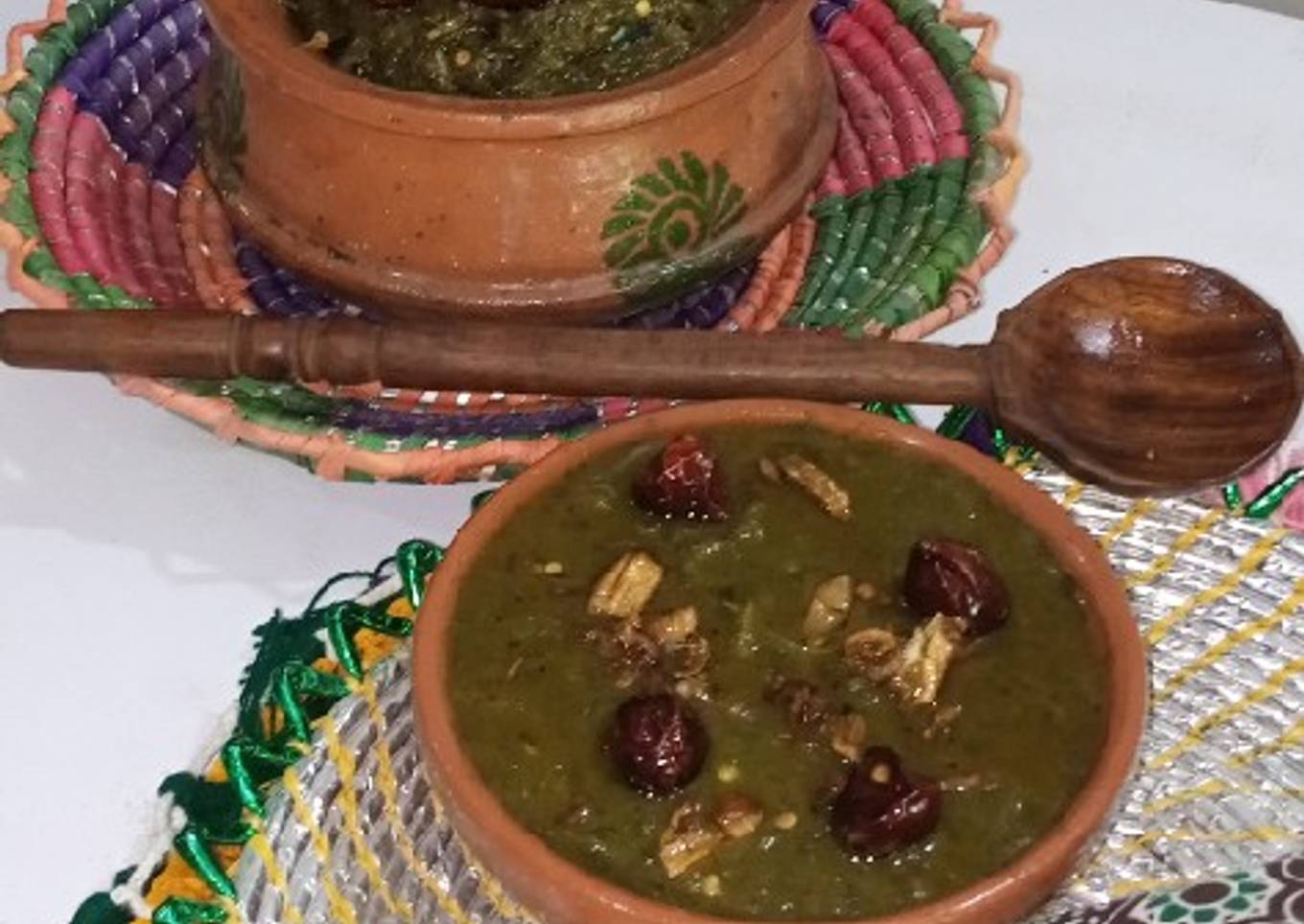 Sarson ka Saag with Desi Ghee ka Tarka