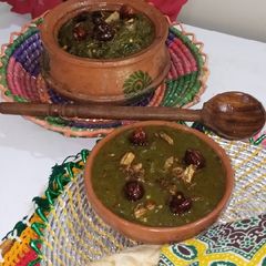 A picture of Sarson ka Saag with Desi Ghee ka Tarka.