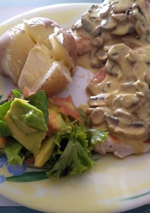 Una foto de Pollo a la mostaza