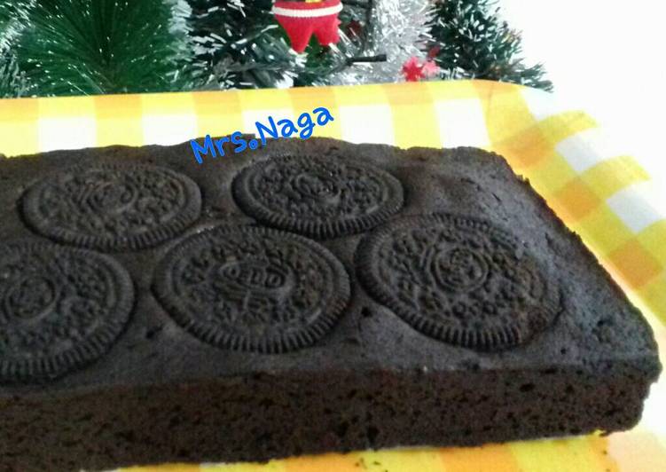 Brownies panggang oreo