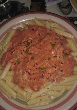 Una foto de Penne al vodka