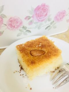صورة لوصفة بسبوسة