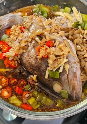 Foto resep Ikan Kerapu Kukus