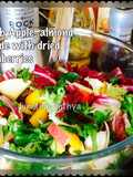 Fresh Apple, almond salade with dried cranberries