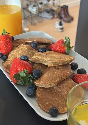 Una foto de Pancakes Saludable de Plátano