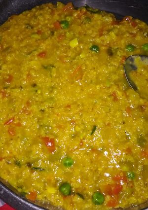 A picture of Masala oats.