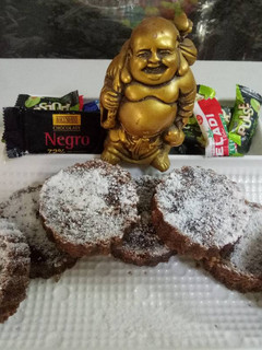 A picture of Eggless brownie (with Cocoa powder).