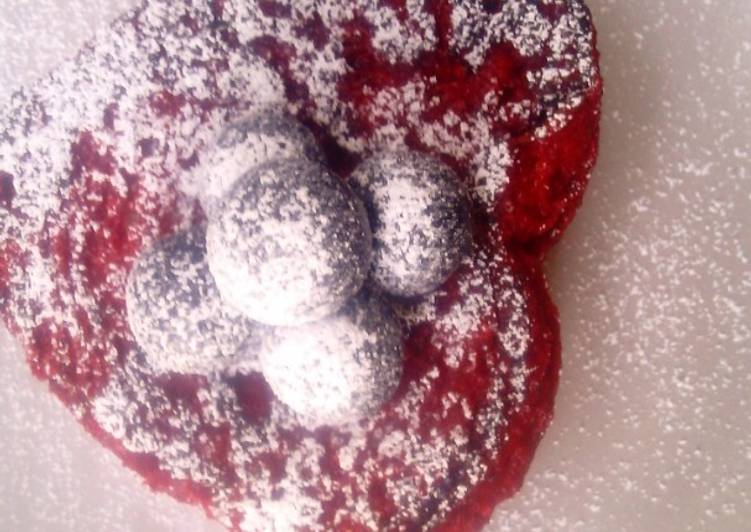 Recipe of Super Quick Heart Red Velvet French Toast