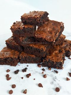Foto resep Fudgy Brownies Shiny Crust