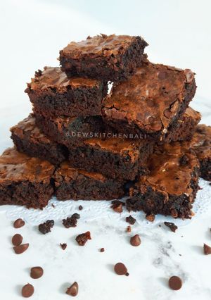 Foto resep Fudgy Brownies Shiny Crust