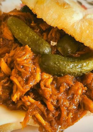 Una foto de Sándwich Pulled Pork