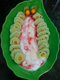 Foto resep Es pisang ijo