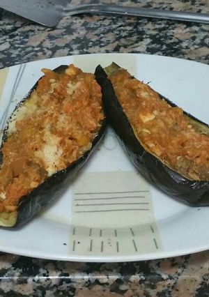 Foto principal de Berenjenas al horno con bacalao y atun