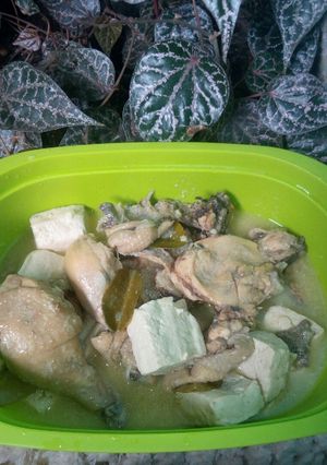 Foto resep Opor ayam dan tahu