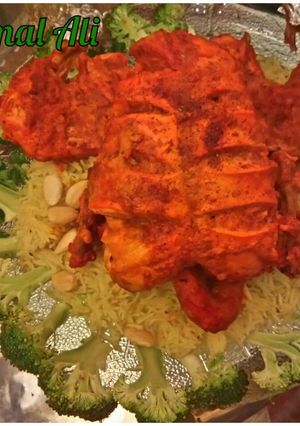 A picture of Spy fry Chicken wid zeera Rice.