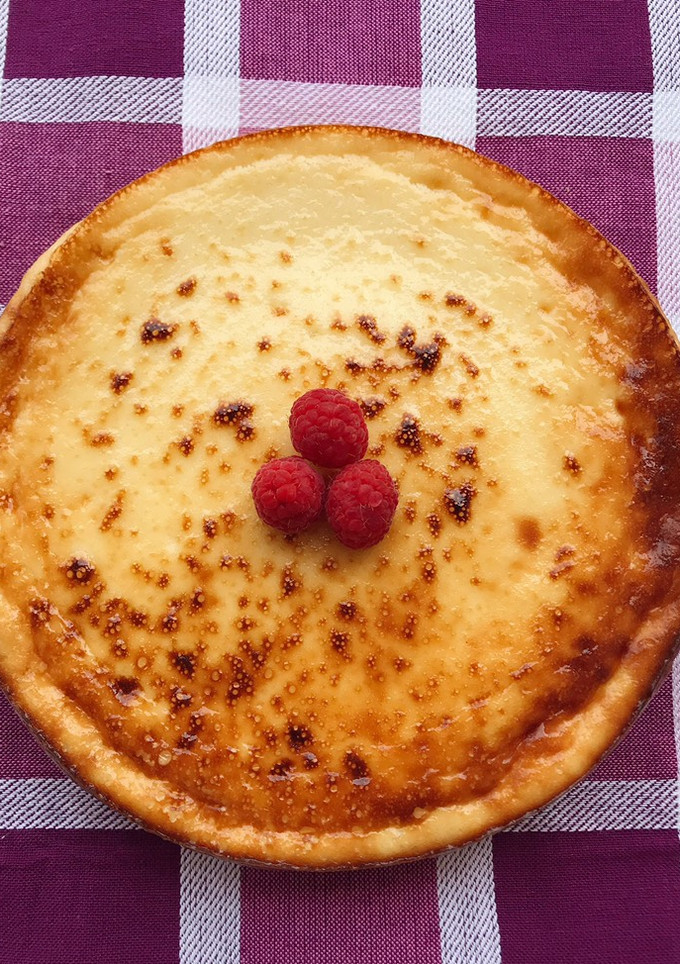 Una foto de Tarta de queso súper cremosa