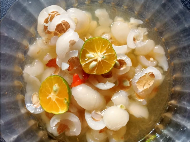 Easy Steps Make Recipes Asinan rambutan the So Delicious Really Delicious.