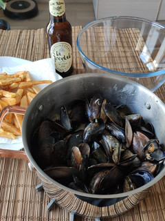Una foto de Mejillones al roquefort