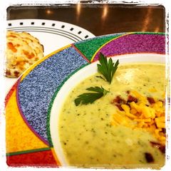 A picture of Bacon Cheddar Broccoli Soup.