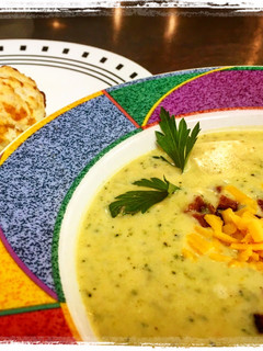 A picture of Bacon Cheddar Broccoli Soup.