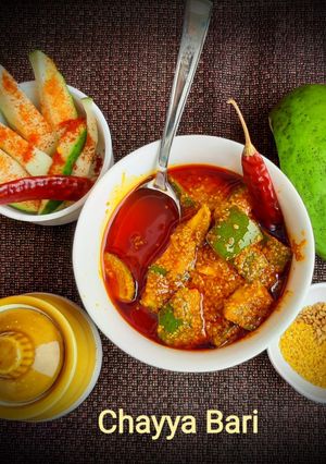 A picture of Green Mango Pickle.