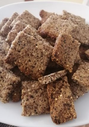 Una foto de Galletas saladas de harina de almendra