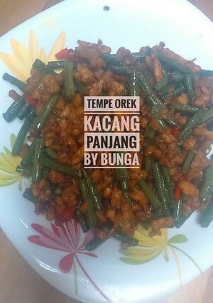 Foto resep Tempe orek kacang panjang