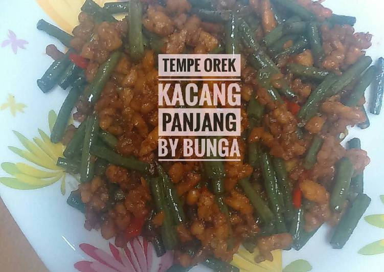 Resep Tempe orek kacang panjang, Bisa Manjain Lidah