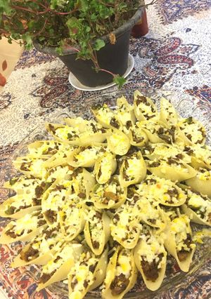 عکسی از دستور جامبو شلز پنیری