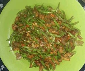 Resep mudah Oseng kacang panjang + tempe Yummy Mantul