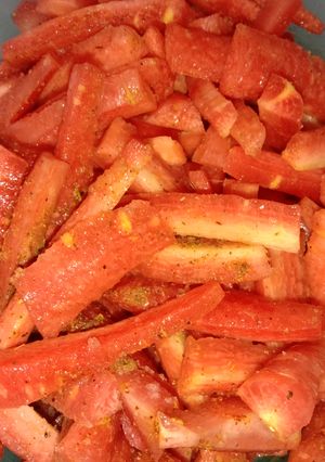 A picture of Masala Carrot.