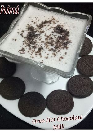 A picture of Oreo Hot chocolate milk.