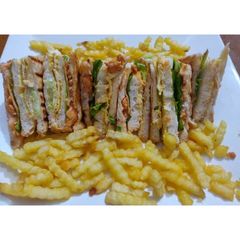 Bbq Club Sandwiches A picture of Bbq Club Sandwiches.