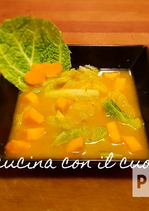 Foto di Zuppa di verza e zucca