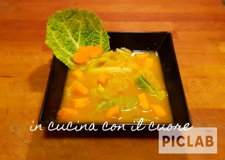 Zuppa di verza e zucca