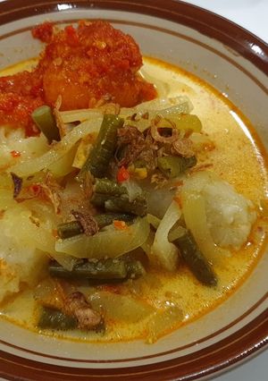 Foto resep Lontong sayur labu siam