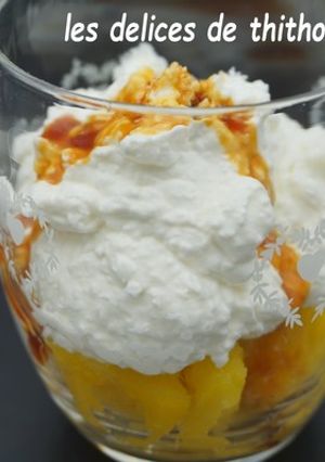 Une photo de Verrines ananas et chantilly coco