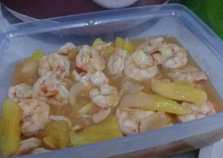 Bagaimana mengolah Udang Asam Manis Anti Gagal